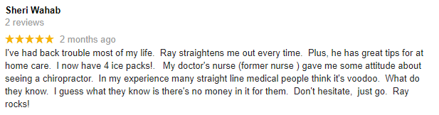 Chiropractic Vineland NJ Accident Injury Center Testimonial